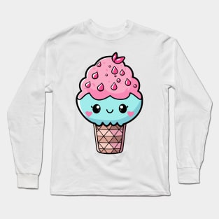 Cute Ice Cream Long Sleeve T-Shirt